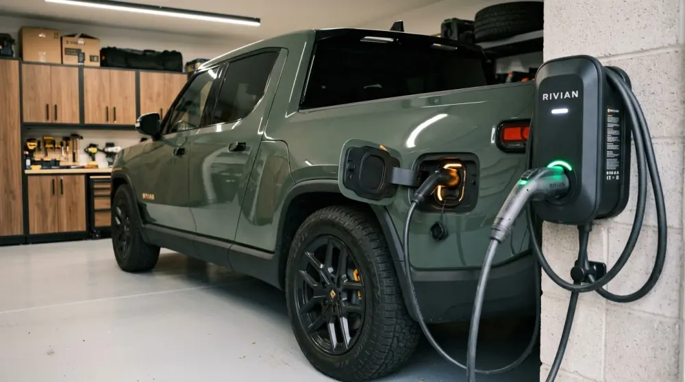 Rivian R1T 135 kWh Pack Charging